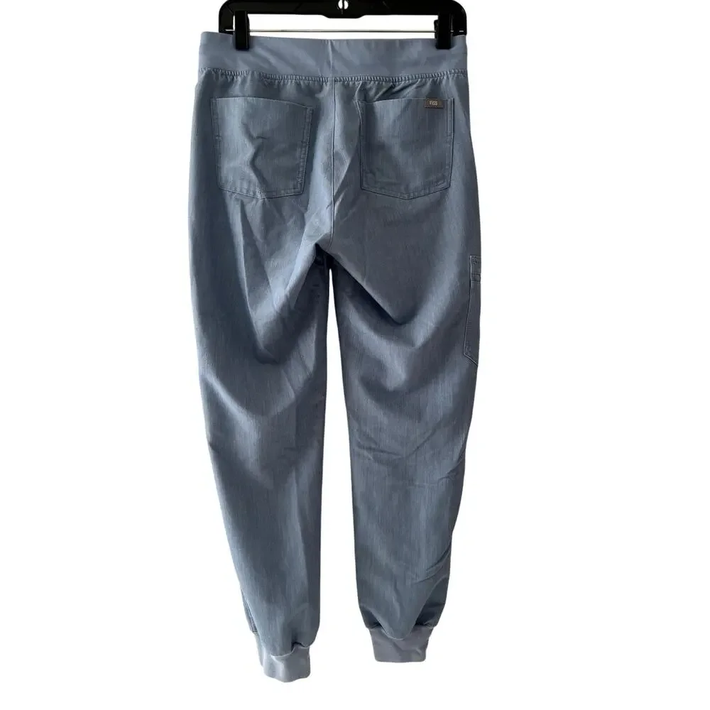Figs Men's Medical Jogger Scrub Pants Technical Collection Powder Blue Pockets